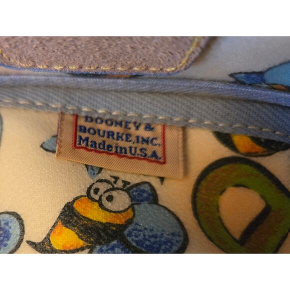 Dooney & Bourke Vintage Bumble Bee Print Convertible Tote Bag & Crossbody Purse - Picture 12 of 16